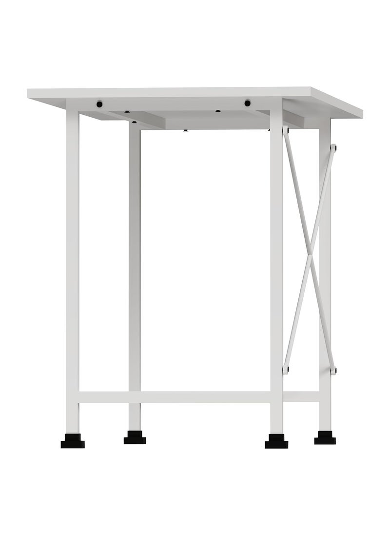 CATIVE CATIVE Study Table for Home and Office Computer Table for HomeOffice Table DesktopLaptop Table Office Desk Workstation 5 Year Warranty Milky White 100 CM  - Image 4