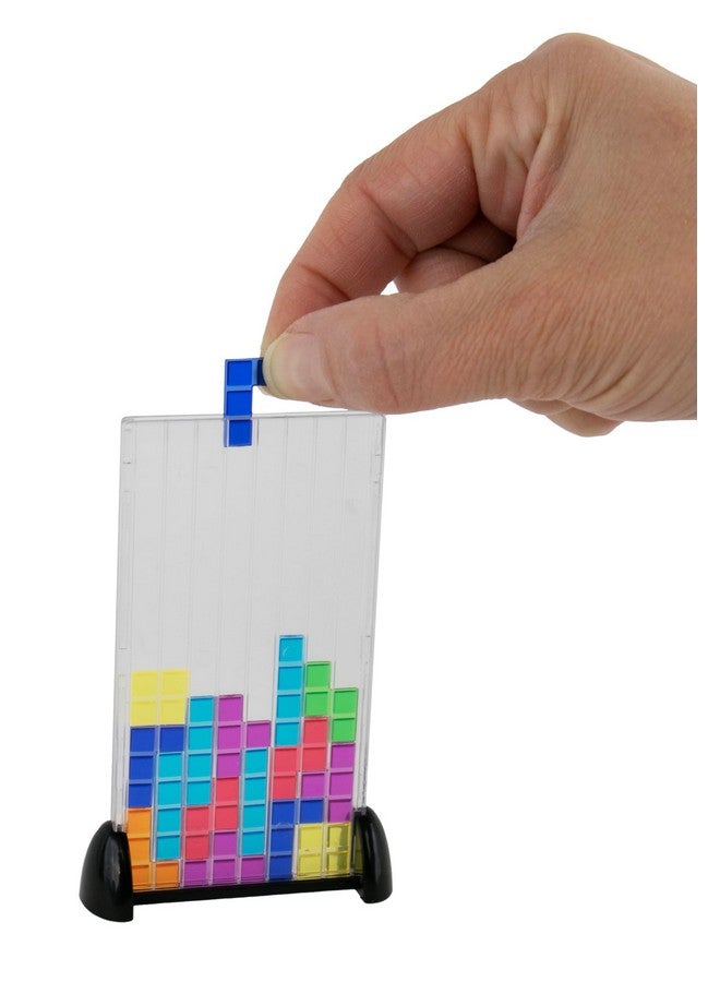 World's Smallest Tetris Board Game | Strategic Puzzle Game | Miniature Game | Portable Travel Gaming Excitement! - Ages 8 and Up