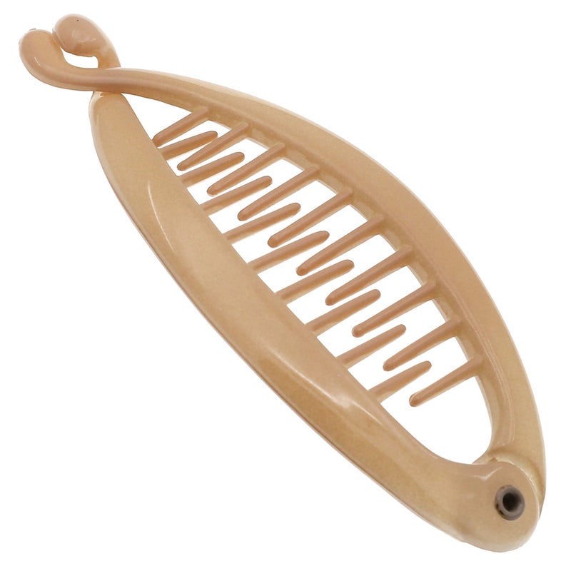 Camila Paris CP2207 French Small Banana Clip Hair Comb, Flexible for Thin Hair Ponytail Holder, Interlocking Styling Clips for Women, Made in France - Image 1