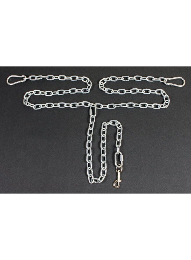 Paws n Claws Chew Proof Truck Bed Dog Tether Chain SUV Pet Leash Harness Vehicle Restraint Barrier Cable Tie Out - Image 1