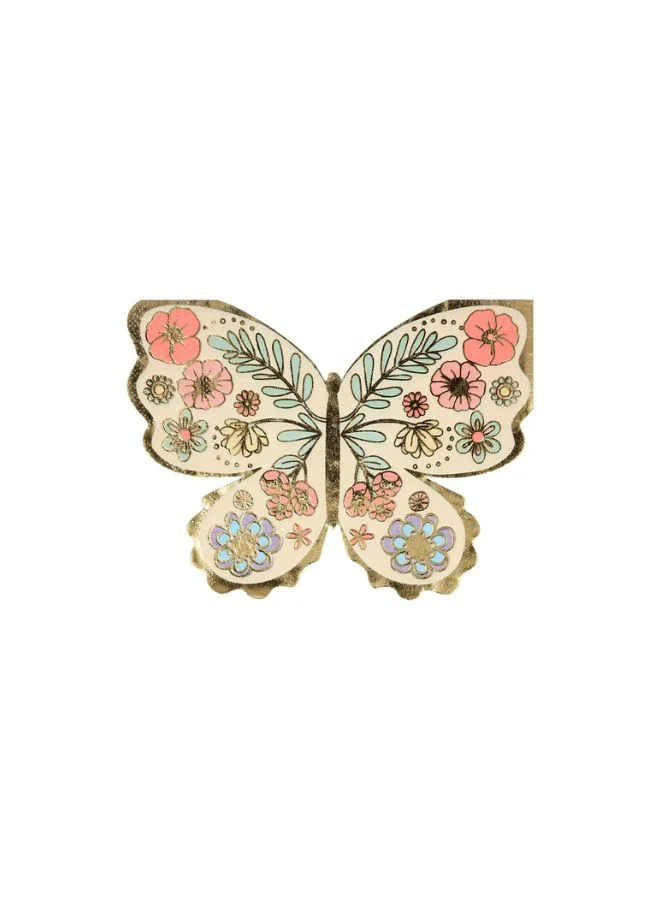 Meri Meri Floral Butterfly Napkins
