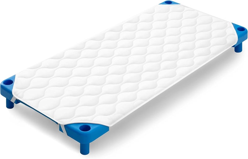 Comfyanno Quilted Daycare Cot Nap Mat for Boys Girls Soft  Breathable Gentle on Skin Extra Support  Comfort for Cozy Nap Time Sleep Fits 23 x 51 Standard Size Daycare Preschool Cot  1 Pack - Image 1