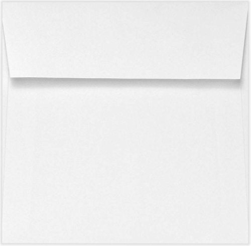 LUXPaper Square Invitation Envelopes | Peel & Press | 5 1/2" x 5 1/2" | Bright White | 80lb. Text | 50 Qty - Image 2