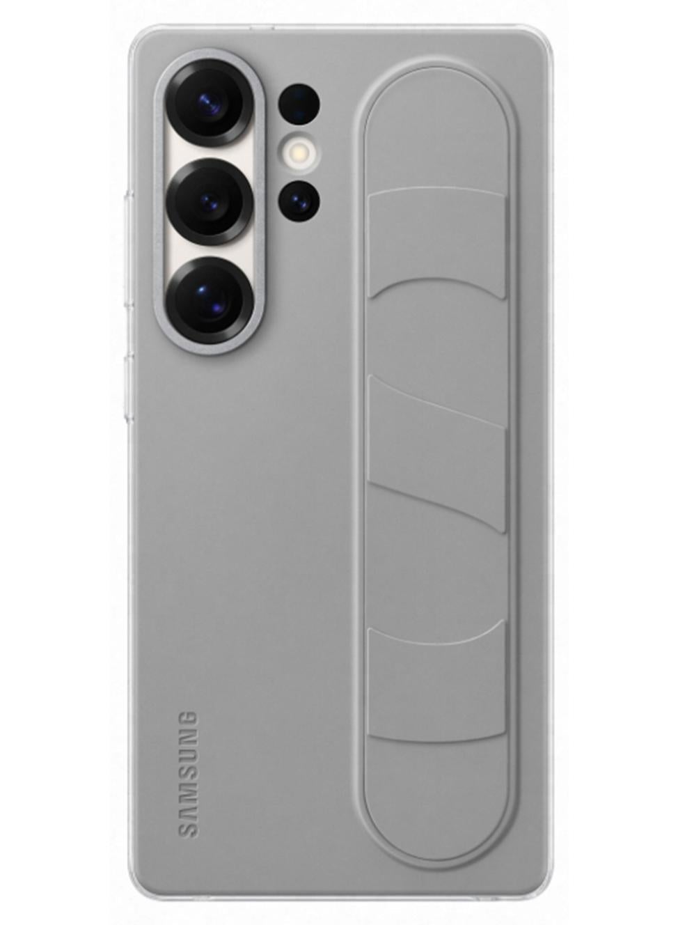 Samsung Galaxy S25 Ultra Genuine Standing Grip Phone Case, Gray