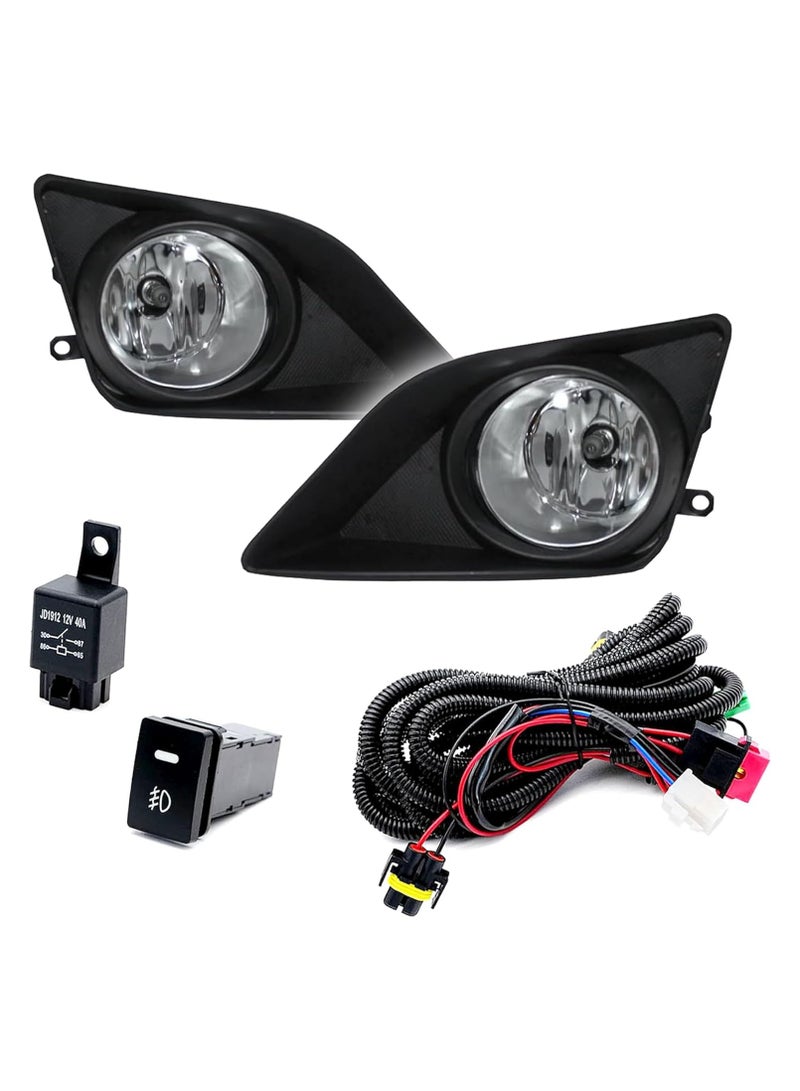 Elshafey Fog Lights Assembly Driving Fog Lights Lamps For Toyota Corolla 2009-2010 |Clear Lens Front Driving Lamps - Image 2