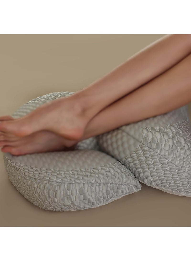 VUCATIN Maternity Pregnancy Pillow for Women Soft Pregnancy Body Pillow Back Hip Leg Support Maternity Pillow with Removable and Adjustable Pillow Cover  Maternity Sleep Pillow (Grey) - Image 5