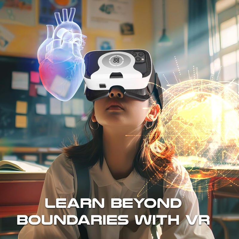 Dood VR Headset for Mobile with Touch on for Watching Movies,Playing Games Compatible with All Smartphones Upto 7 inches |15 Years Warranty(White) - Image 4