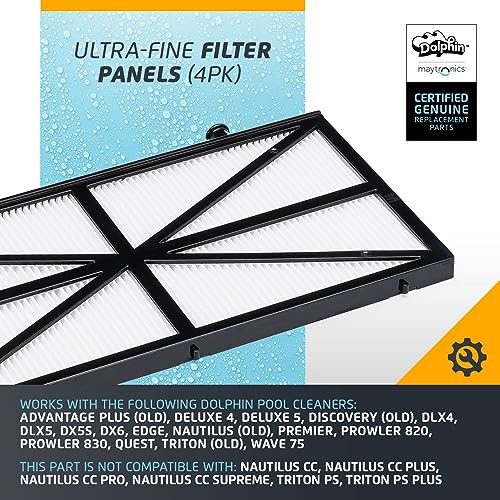 Dolphin Genuine Replacement Part Ultra-Fine Filter Panels (4PK) Part Number 9991425-R4 - Image 3