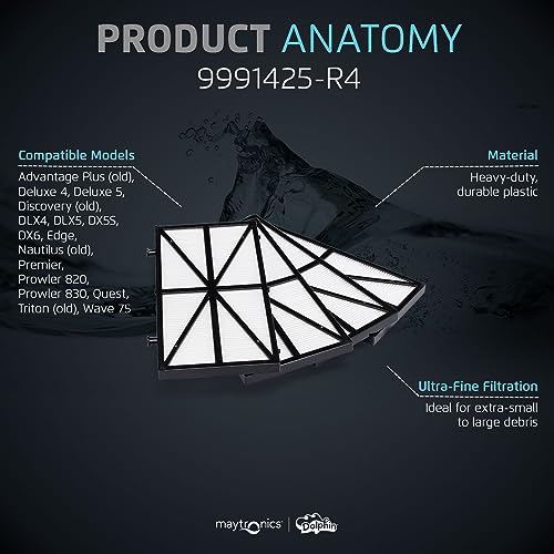 Dolphin Genuine Replacement Part Ultra-Fine Filter Panels (4PK) Part Number 9991425-R4 - Image 4