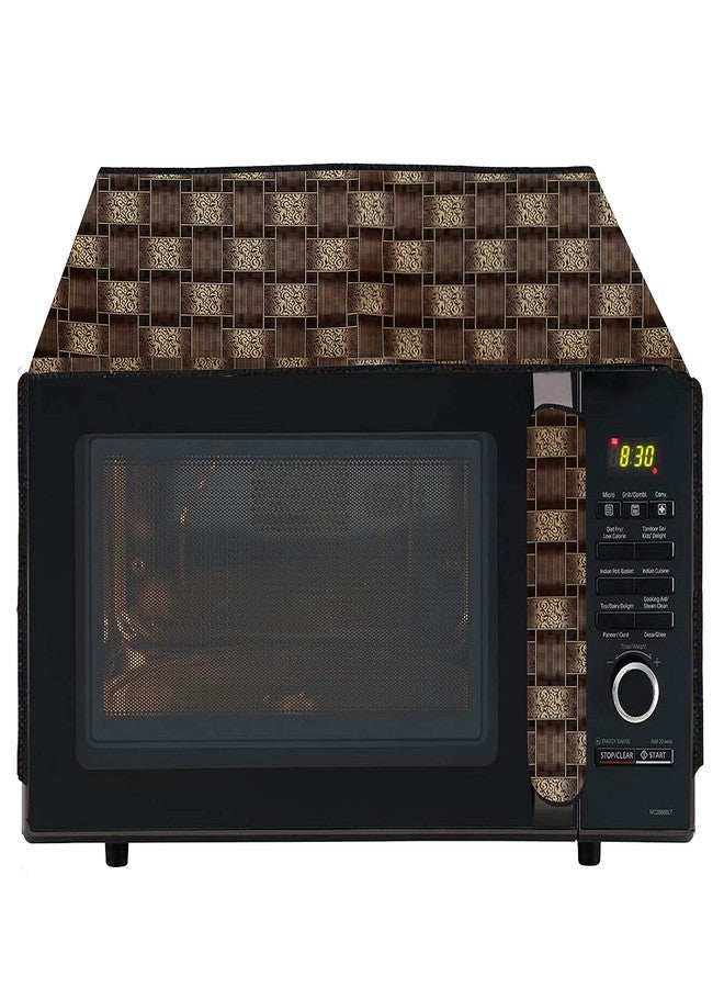 Wings Star Oven Top Cover for Kenstar 17 Litre Solo Microwave Oven KM20SWWN, White - Microwave Top Cover with 4 Utility Pockets and 1 Oven Handle Cover KUM40 - Image 1