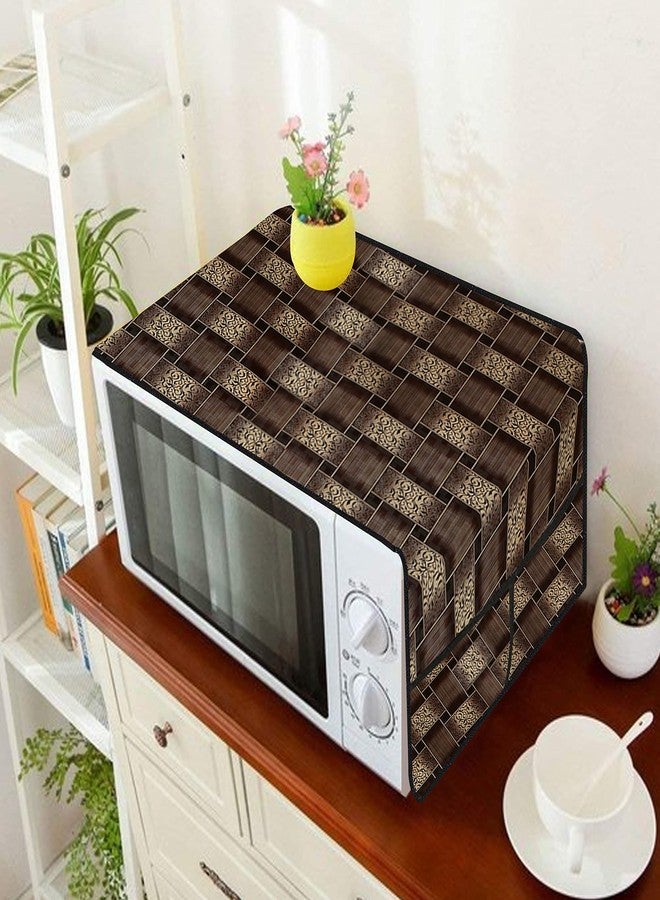 Wings Star Oven Top Cover for Kenstar 17 Litre Solo Microwave Oven KM20SWWN, White - Microwave Top Cover with 4 Utility Pockets and 1 Oven Handle Cover KUM40 - Image 2