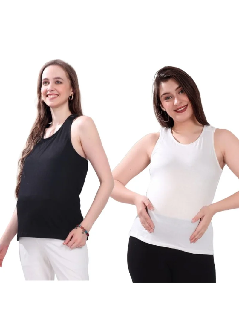 TUMMY Maternity Nursing Tank Top for women - Pack of 2
