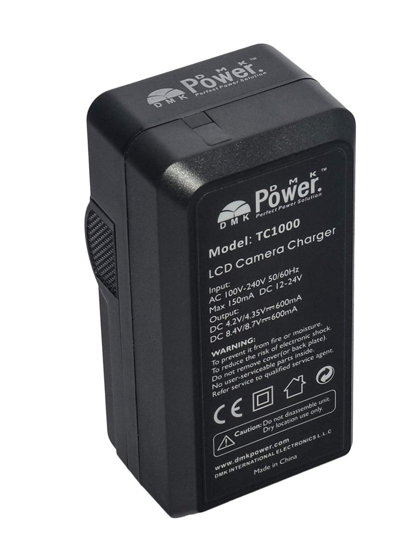 DMK POWER TC1000 LCD Battery Charger for Olympus Li-80B and Konica Minolta NP-900 for Olympus T-100,t-110,x-36 and Konica Minolta DiMAGE E40, E50, KYOCERA EZ4033 etc. Cameras - Image 2