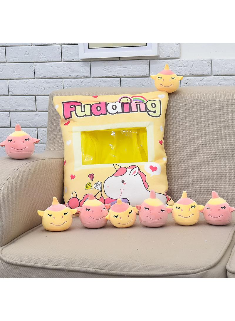 general Lovely Snack Pillow Stuffed Animal Toys Pudding Decorative Removable Unicorn Dolls Creative Toy Gifts For Teens Girls Kids - Image 1