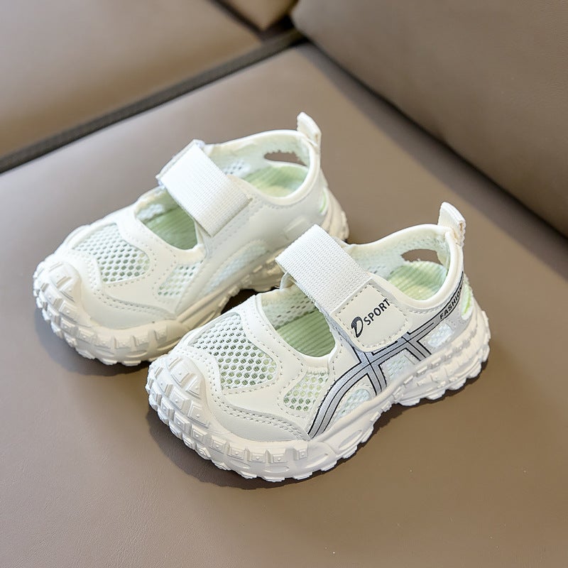 Mesh Sneakers Lightweight Flexible Sole Walking Shoes For Kids Indoor And Outdoor Activities - Image 1