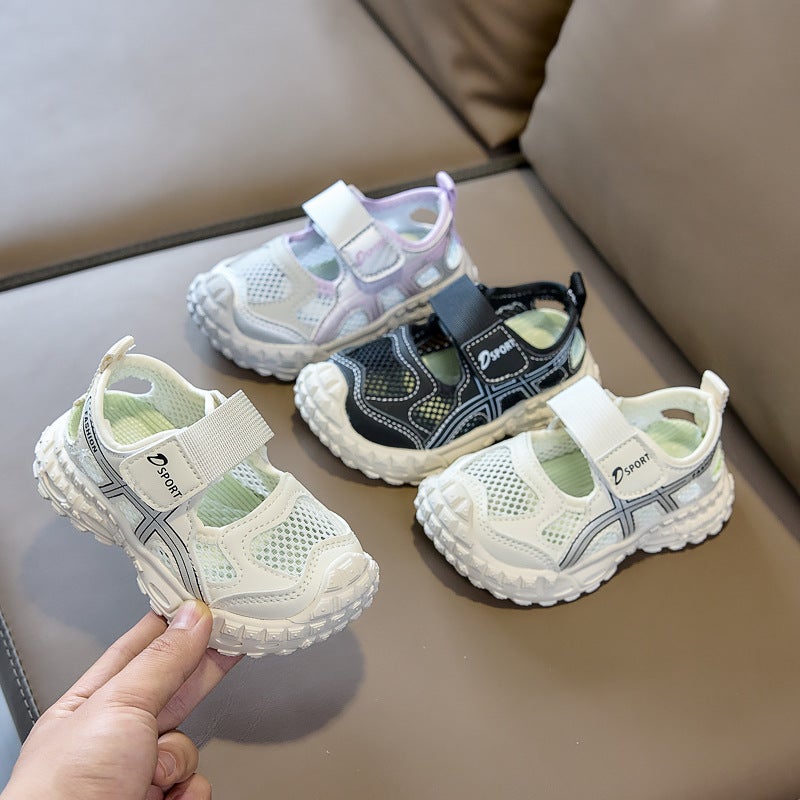 Mesh Sneakers Lightweight Flexible Sole Walking Shoes For Kids Indoor And Outdoor Activities - Image 2