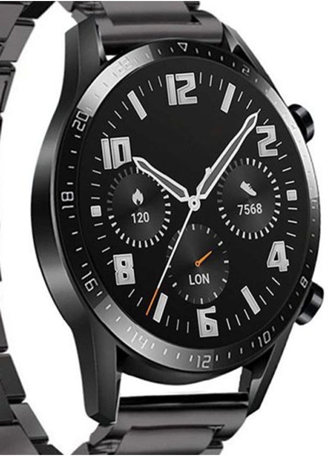 TWEGGON 22mm Stainless Steel Band/Strap Compatible with Huawei Watch GT5 Series/GT 4 Series/GT3 Series/Watch 3 Series/GT2 46/GT2 Pro Black  - Image 2