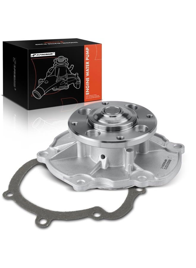 A-Premium Water Pump W/Gasket [DOHC, 6Cyl 2.8 3.0 3.6L] Compatible with Chevy & GMC & Cadillac & Buick & Pontiac & Saab & Suzuki & Saturn, for Camaro, Equinox, Colorado, SRX, LaCrosse, Allure & More - Image 1