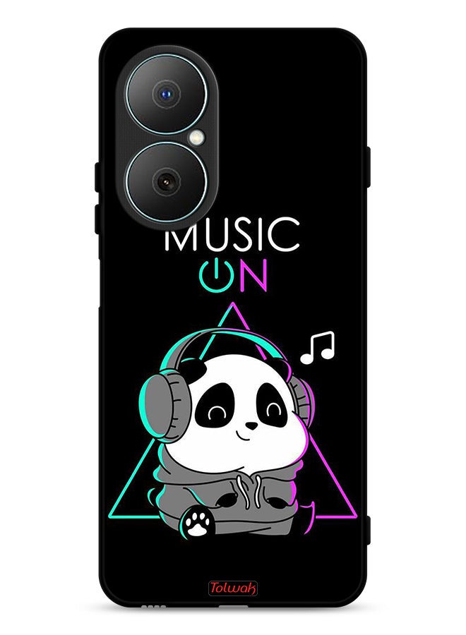 Tolwak Huawei Nova Y73 Protective Case Cover Music On Panda