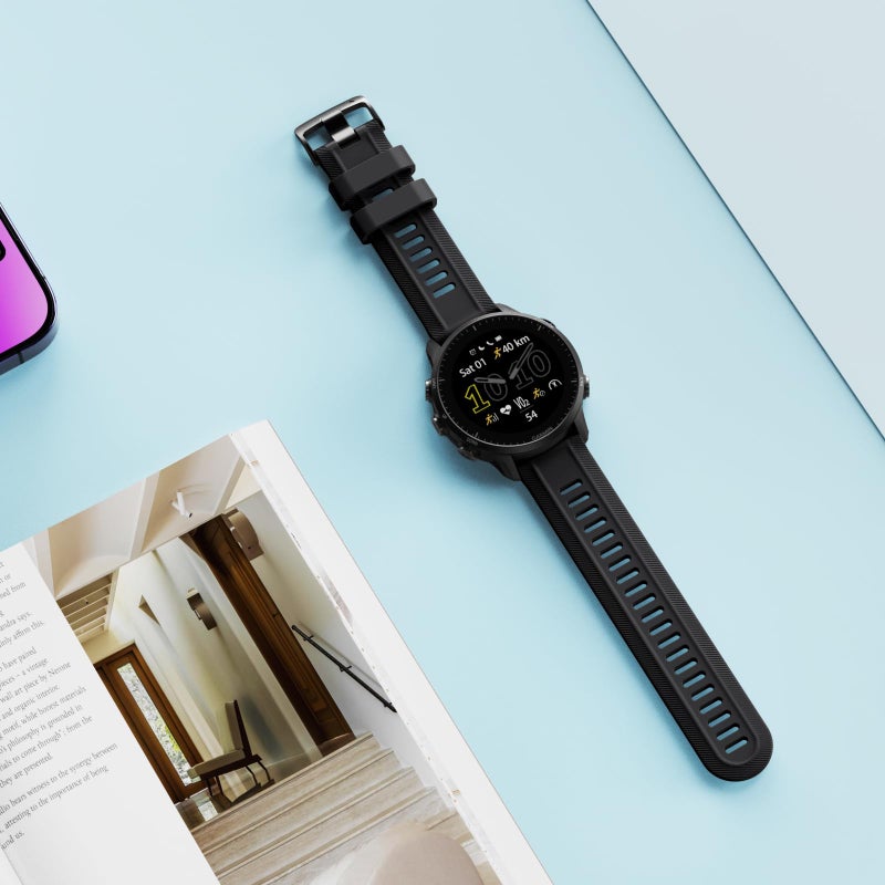 ANCOOL for Garmin Instinct Watch Bands/Forerunner 955 Watch Band,22mm Soft Silicone Straps for Forerunner 945/Instinct 2/Forerunner 935/Forerunner 965 (Olive Green) - Image 5