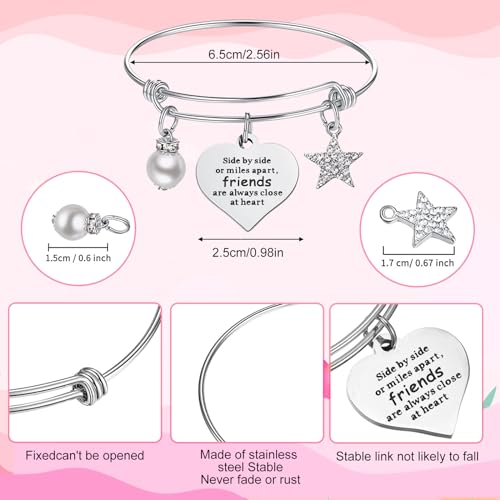 Abbylike 20 Pieces Friends Group Gifts Bulk for Women Friendship Bracelets Makeup Bags Christmas Friendsgiving Long Distance Presents for White Elephant Gifts for Friends Birthday Family Sister - Image 5