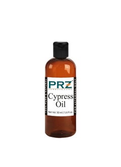 PRZ Cypress Essential Oil Pure Natural & Therapeutic Grade Oil For Aromatherapy Skin Care & Hair Care 50 Ml  - Image 1