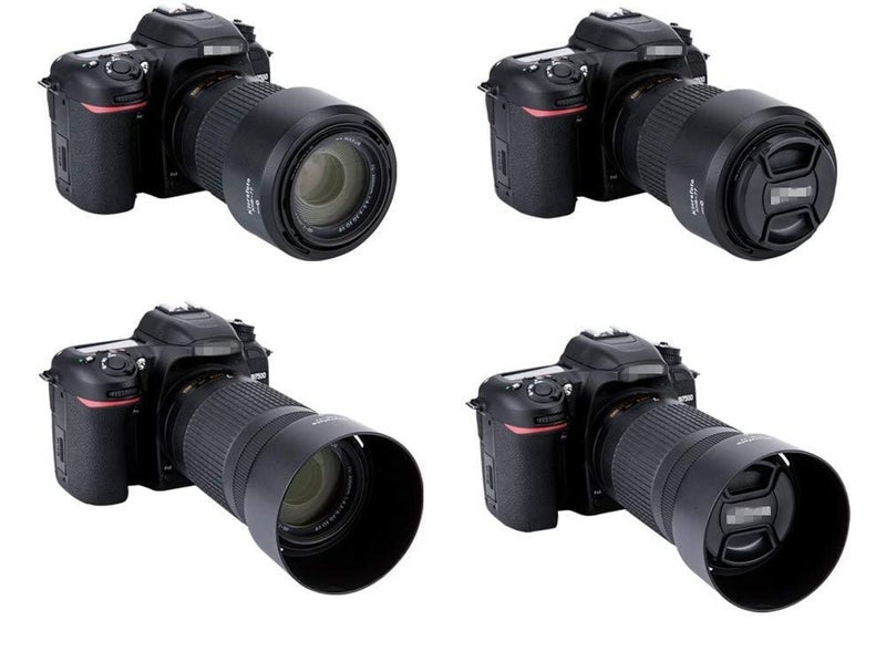 Schsteindar ® Hood & UV Filter for Nikon D3500, D5600, D5300,D5500, D3400, D3300, D7100, D7200, Hood HB 77 & UV Filter 58 mm - Image 5