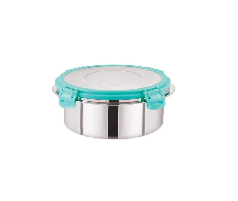 Foliam Leak Proof Click and Seal Lock Stainless Steel StorageAir Tight Tiffin ContainerLunch Container 500ml SS LID - Image 1