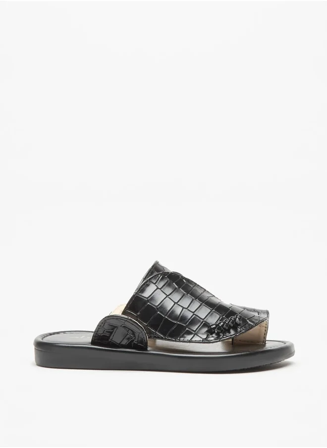 Al Waha Boys Textured Slip-On Arabic Sandals