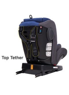 Jovikids Rotating Angela Safety Baby Car Seat With Isofix And Top Tether, 360 Degree Swivel Child Seat, 0/1/2/3, 0 - 12 Years Old, ECE R44/04, Blue  - Image 5