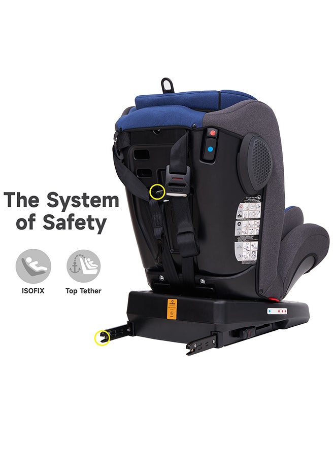 Jovikids - Rotating Angela Safety Baby Car Seat With Isofix And Top Tether, 360 Degree Swivel Child Seat, 0/1/2/3, 0 - 12 Years Old, ECE R44/04, Blue - Image 1