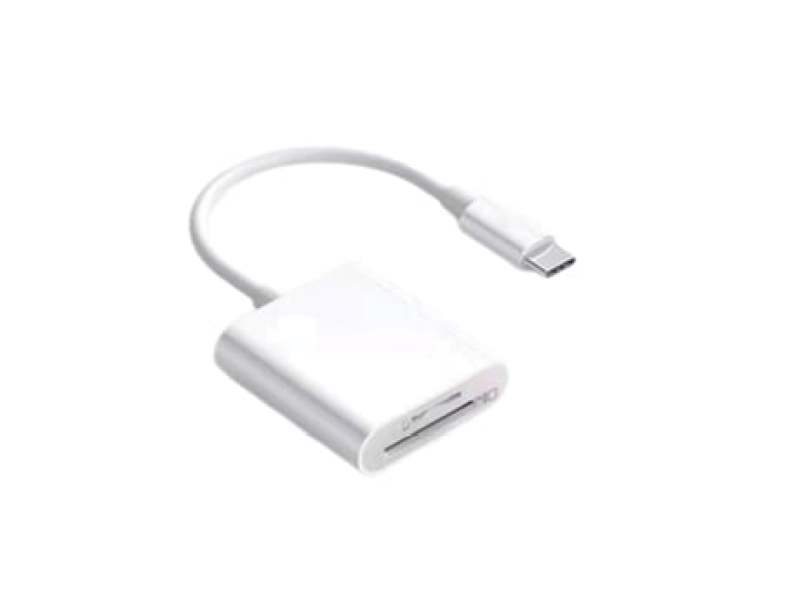 Leitor de Cartões CO-Phénix USB2.0 type-c sd/tf Branco