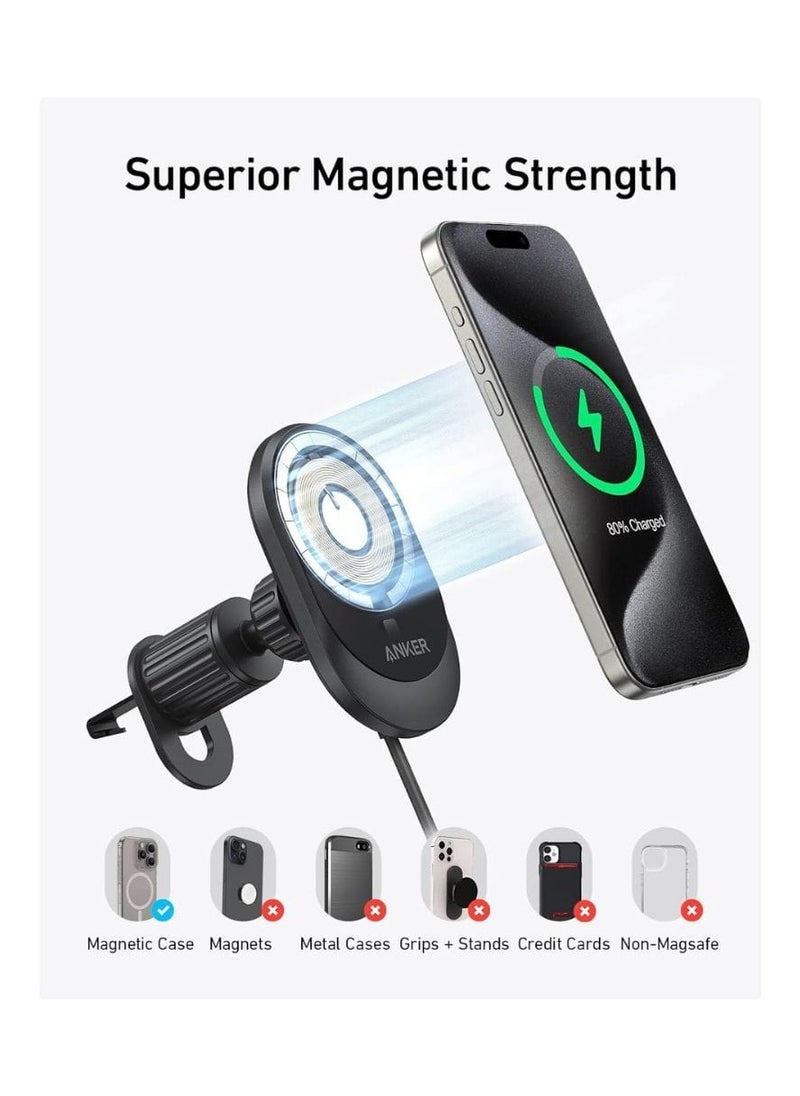 Ankery Anker Wireless Car Mount charging MagGo with 25W Car Charger  - Image 5
