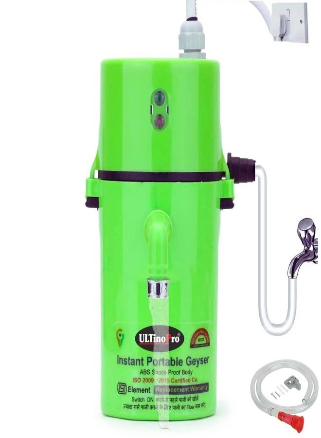 UltinoPro PORTABLE GEYSER 1.5 LITRE FITTED WITH AUTO-CUT THARMOSTAT ISI ELEMENT (ULTINO-PRO) (Green Clour) - Image 1