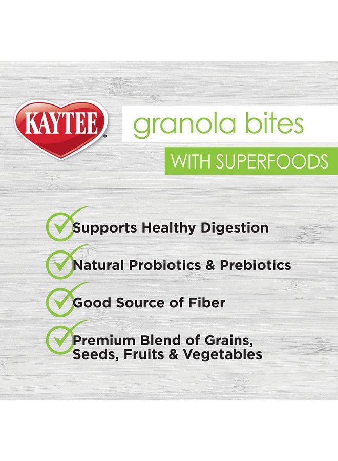 Kaytee Granola Bites with Super Foods Spinach and Kale for Pet Birds, Conure, Cockatiel, Lovebird, Parakeet, Amazon, African Grey, Ecletus, Pionus, Cockatoos and Macaws, 4.50 Ounce (Pack of 1) - Image 4
