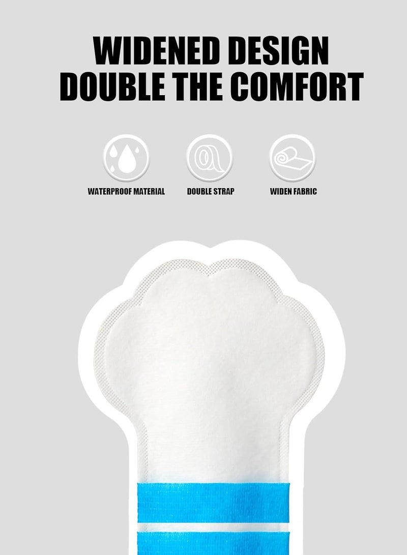 KASTWAVE Disposable Dog Shoes, Waterproof Dirt-Proof Outdoor Dog Rain Boots, with Adjustable Straps, for Paw Protection, for Small to Medium Large Dogs, 20Pcs, Medium - Image 4