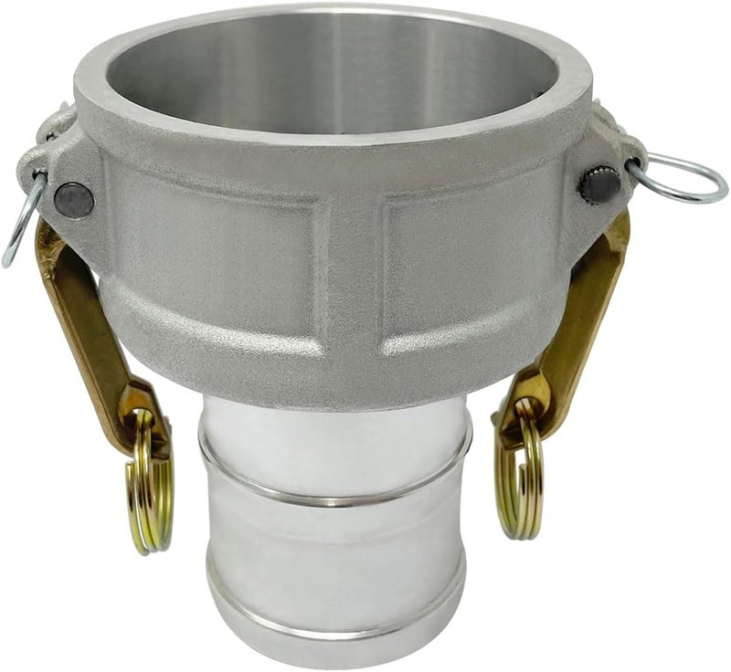 Gloxco Aluminum Type CR Cam and Groove Fitting, 3" Female Camlock x 2-1/2" Hose Shank (CAM-3025-CR-AL) - Image 1