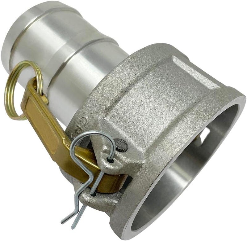 Gloxco Aluminum Type CR Cam and Groove Fitting, 3" Female Camlock x 2-1/2" Hose Shank (CAM-3025-CR-AL) - Image 3