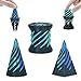 Minleway 3 Packs Impossible Spiral Cone Fidget Toys3D Printed Pyramid Passthrough SculptureMini Sensory Toy for Stress Relief AnxietyStocking Stuffers for Adults Kids Gifts Green Black - Image 2