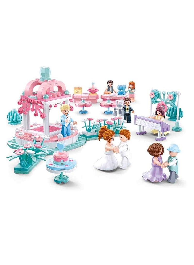 Sluban - Girls Dream Wedding Party Bricks Set 353 Pieces - M38-B0768 - Image 3
