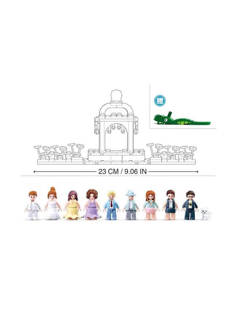 Sluban - Girls Dream Wedding Party Bricks Set 353 Pieces - M38-B0768 - Image 4