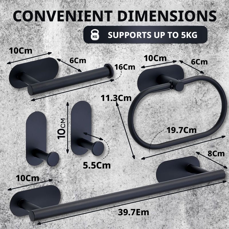 Self-adhesive Bathroom Holder Set - Image 2