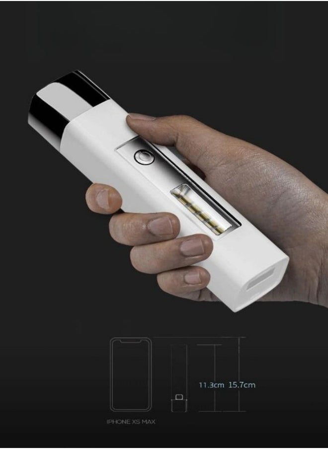 MIXDE مصباح يدوي LED محمول متعدد الوظائف، إضاءة فائقة السطوع وإضاءة USB قابلة للتكبير ومضادة للماء  - Image 2
