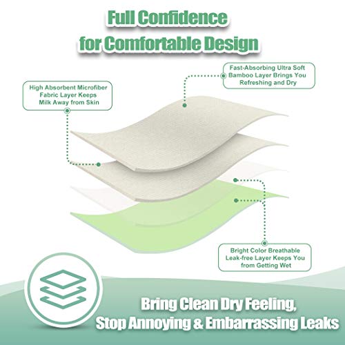 wegreeco Nursing Breast Pads (14 Pack)+Laundry Bag & Travel Storage Bag, 2 Sizes: 3.9/4.7inch - Washable & Reusable Breastfeeding Nursing Pads (Passion, Large, Daytime Use) - Image 5