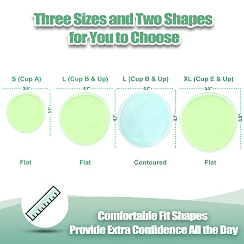 wegreeco Nursing Breast Pads (14 Pack)+Laundry Bag & Travel Storage Bag, 2 Sizes: 3.9/4.7inch - Washable & Reusable Breastfeeding Nursing Pads (Passion, Large, Daytime Use) - Image 4