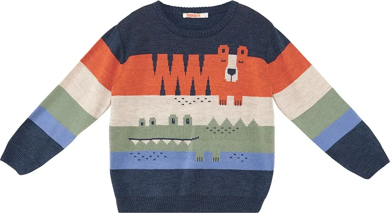 Denokids Animals Boys Sweater