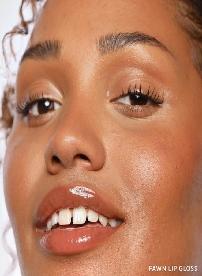 REFY Tinted Lip Gloss – Fawn | Medium Mauve-Brown Shade, Hydrating Buildable Gloss, Sheer-to-Medium Coverage, High-Shine Finish, 13 mL / 0.44 fl oz - Image 2