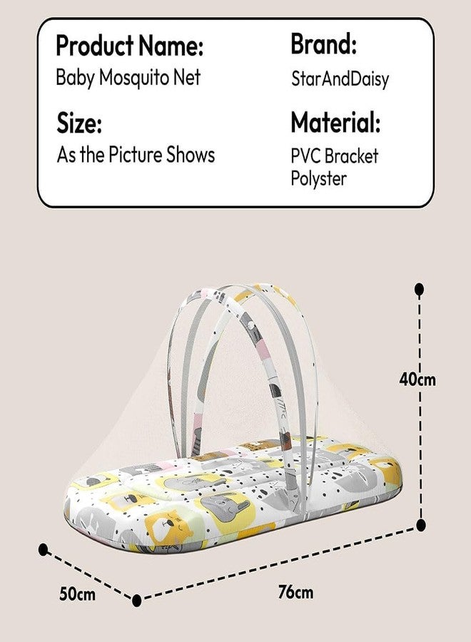 StarAndDaisy 3 in 1 Baby/Mosquito net for Sleeping 0-12 Months- Newborn, Mosquito net for Baby/Soft and Comfortable Bed, Washable Cotton Design for Baby - Image 2