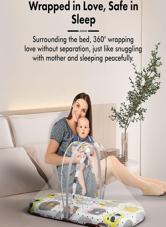 StarAndDaisy 3 in 1 Baby/Mosquito net for Sleeping 0-12 Months- Newborn, Mosquito net for Baby/Soft and Comfortable Bed, Washable Cotton Design for Baby - Image 4