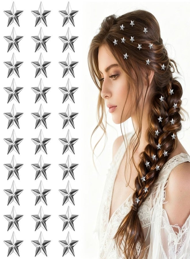 CYUXING 30Pcs Five-Pointed Star Bean Clips for Brides & Children, Rhinestone Mini Claw Clips for Women Cute Hair Accessories Mini Hair Pins for Braids Small Decorative - Image 1